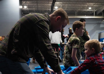 Team Minot celebrates the Minot Air Force Base Christmas Tree Lighting ceremony