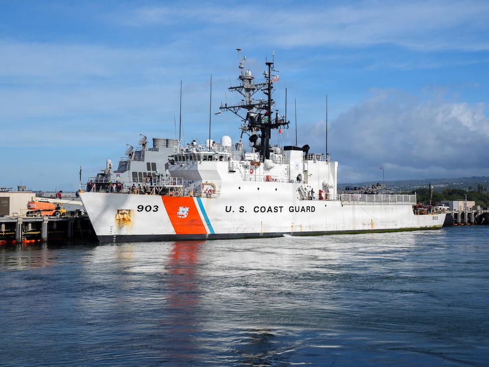 Coast Guard Cutter Harriet Lane returns home following 81-day patrol in Oceania