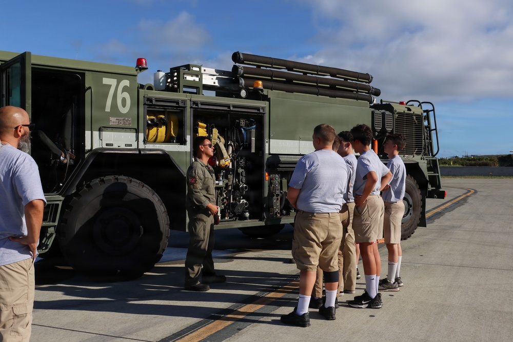 Young Marines Program visits MAG-24
