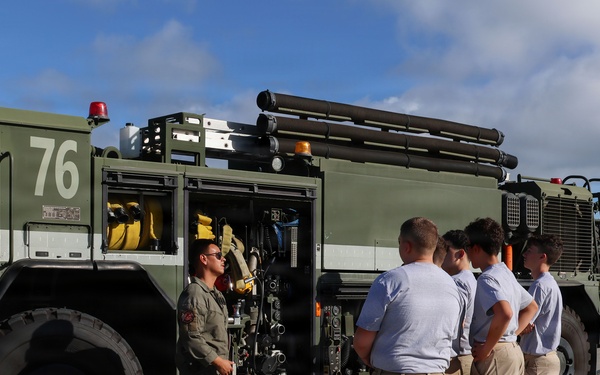 Young Marines Program visits MAG-24