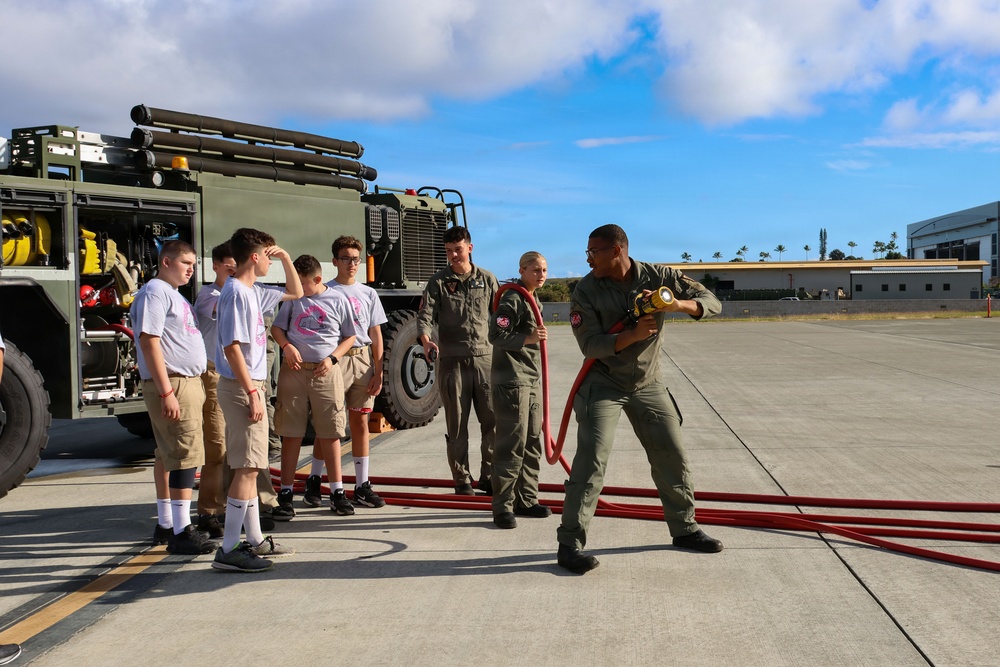 Young Marines Program visits MAG-24