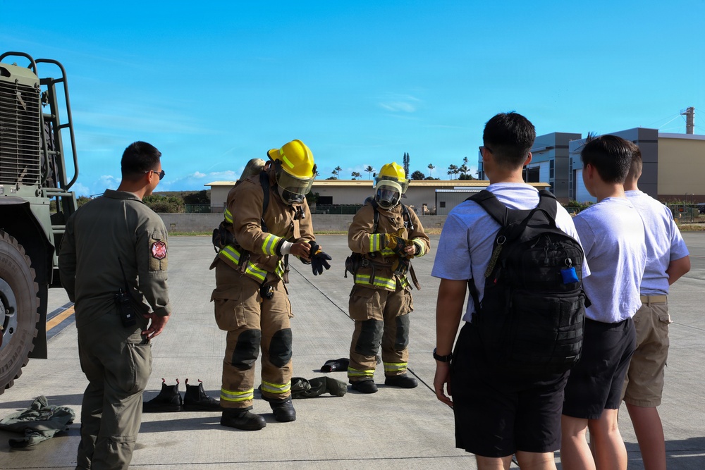 Young Marines Program visits MAG-24