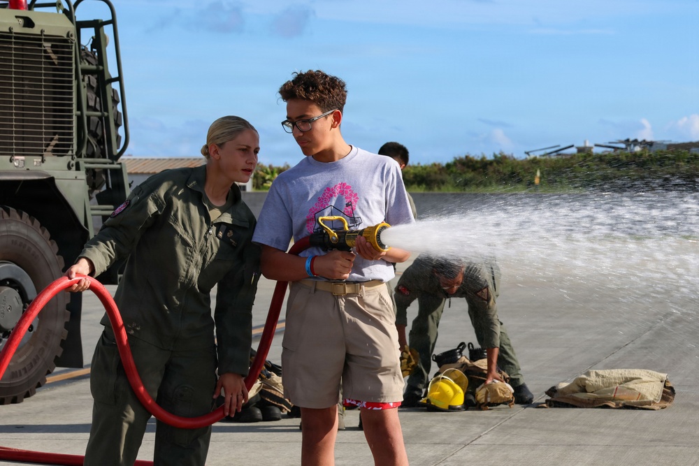 Young Marines Program visits MAG-24