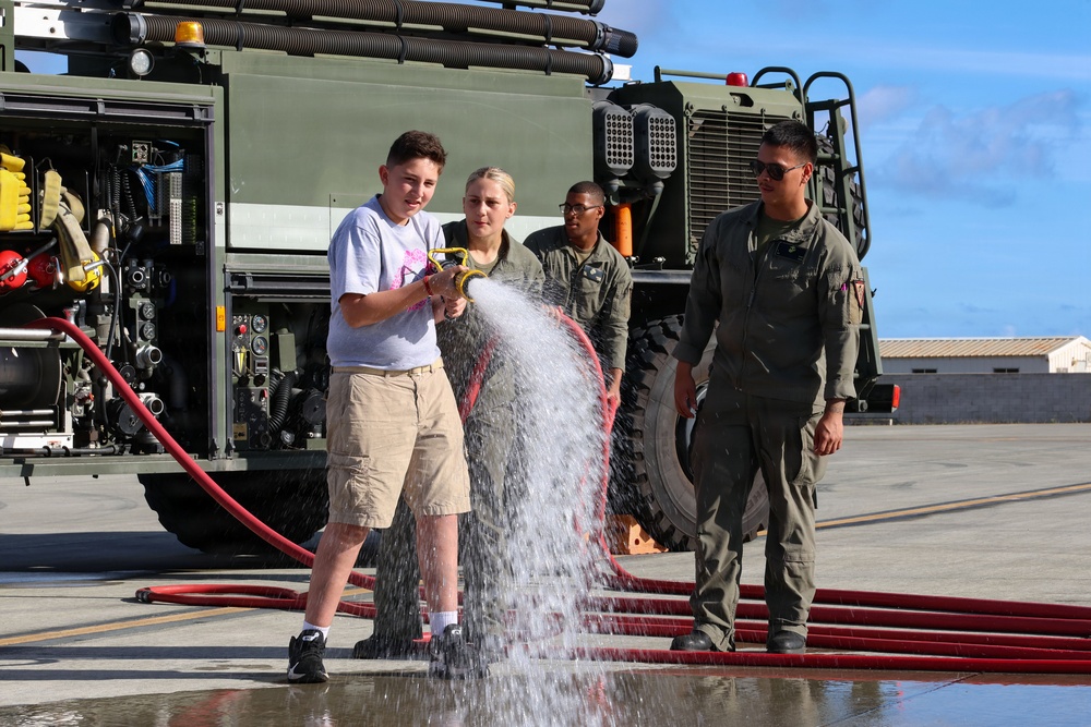 Young Marines Program visits MAG-24