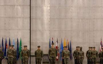 HMLA-167 change of command ceremony