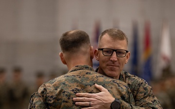 HMLA-167 change of command ceremony