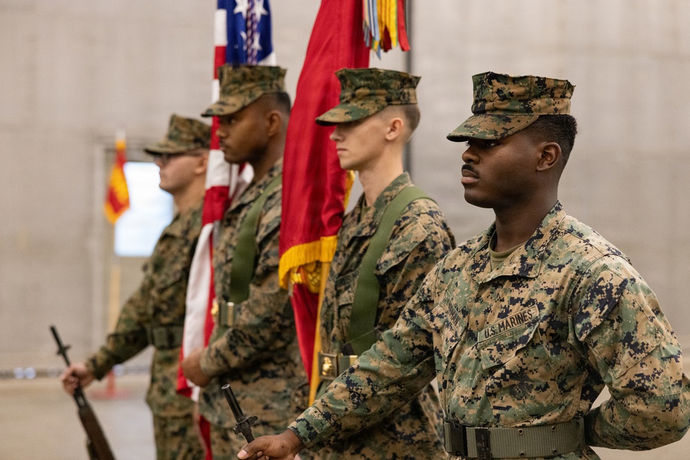 HMLA-167 change of command ceremony