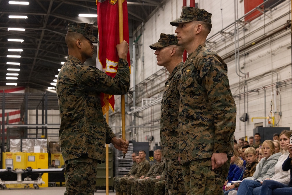 HMLA-167 change of command ceremony