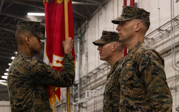 HMLA-167 change of command ceremony