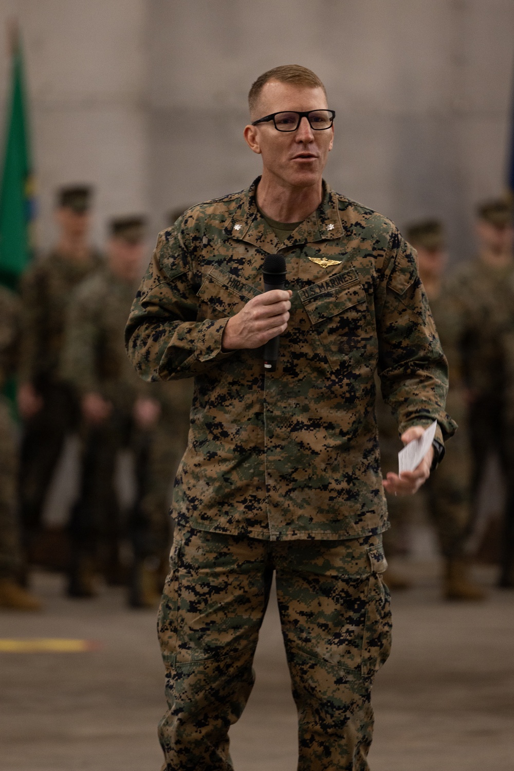 HMLA-167 change of command ceremony