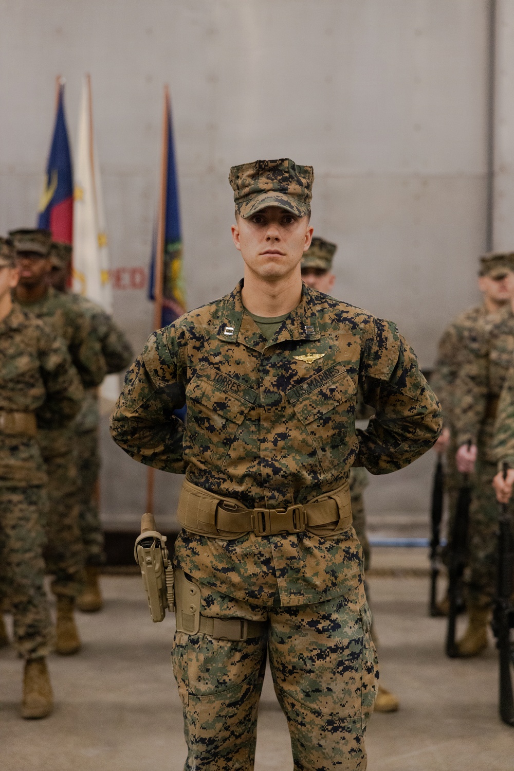 HMLA-167 change of command ceremony