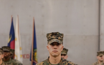 HMLA-167 change of command ceremony