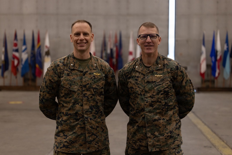 HMLA-167 change of command ceremony