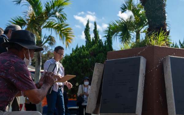 Okinawa City Landowners Association members visit Kadena