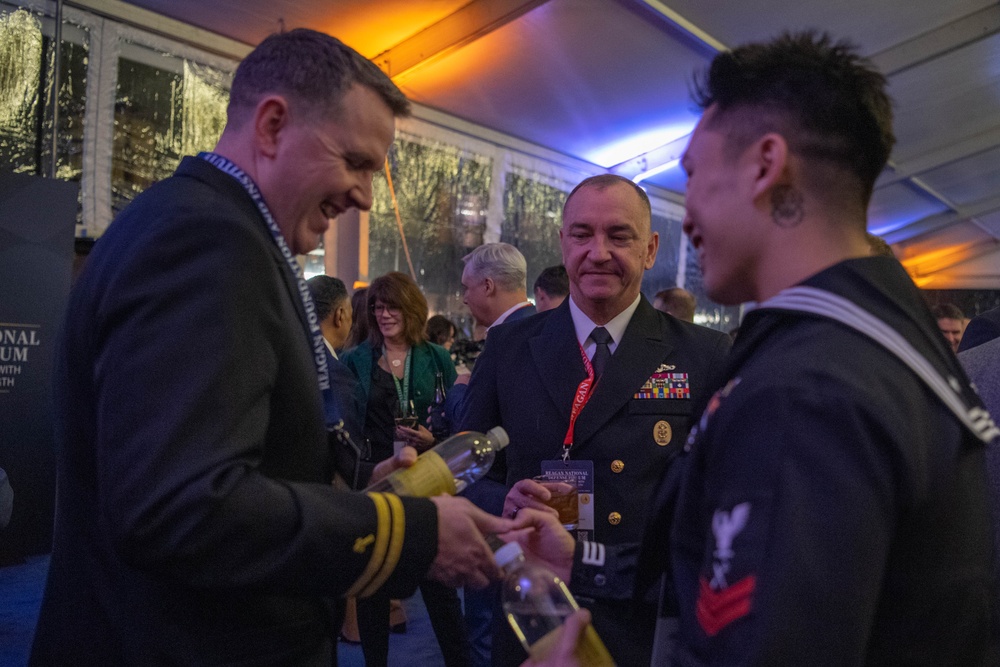 Ronald Reagan Sailors Attend Reagan National Defense Forum