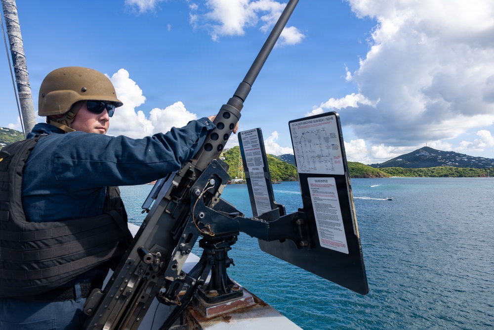 USS San Antonio Conducts Port Transit in St. Thomas, U.S. Virgin Islands