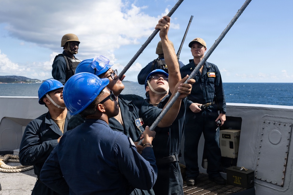 USS San Antonio Conducts Port Transit in St. Thomas, U.S. Virgin Islands