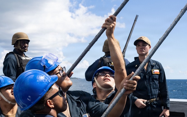USS San Antonio Conducts Port Transit in St. Thomas, U.S. Virgin Islands