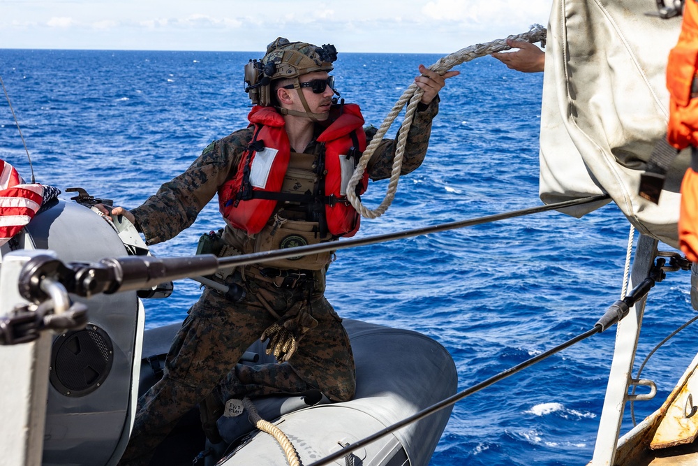 USS San Antonio Conducts Fast Rope Training Evolution