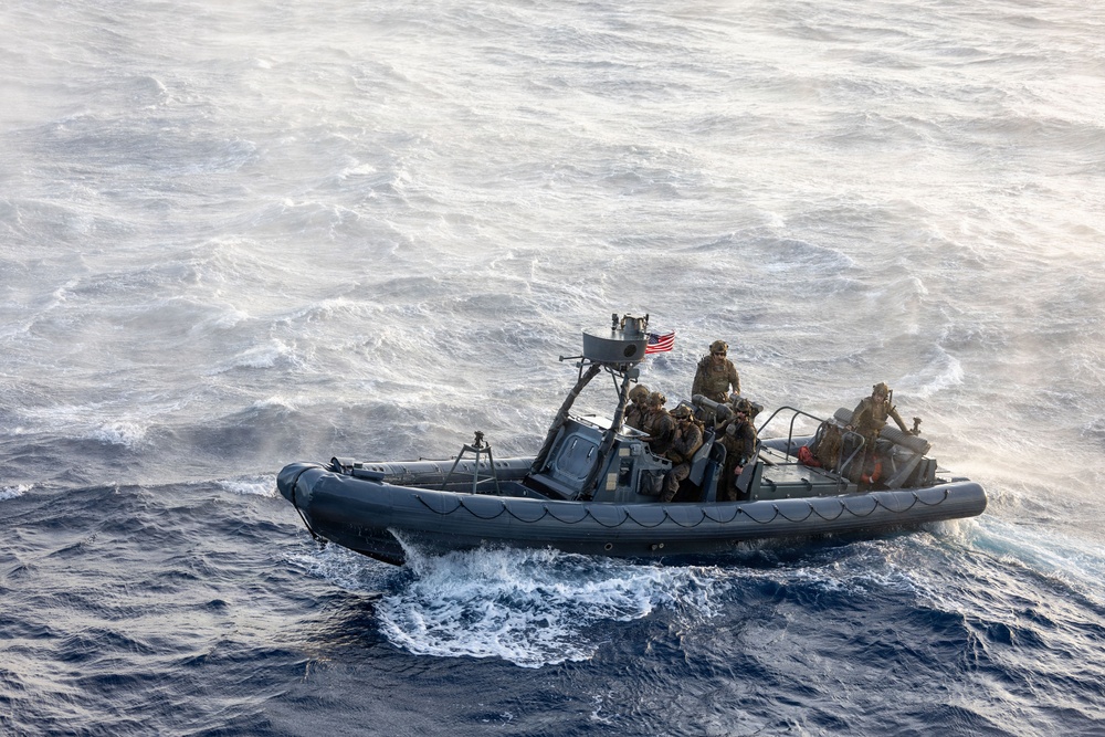 USS San Antonio Conducts Fast Rope Training Evolution
