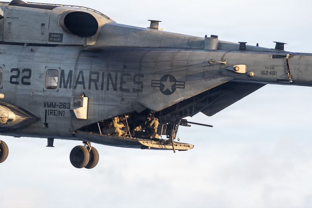 USS San Antonio Conducts Fast Rope Training Evolution