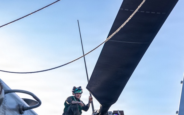 USS San Antonio (LPD 17) conducts flight operations