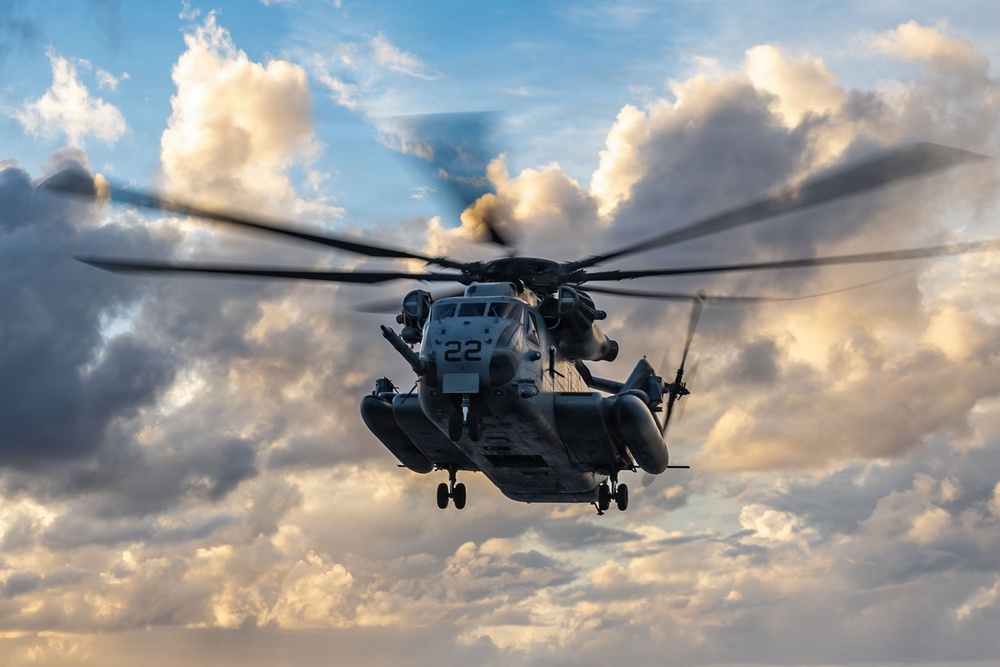 USS San Antonio (LPD 17) conducts flight operations