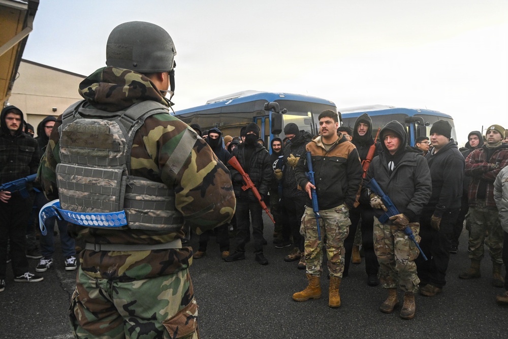 Wolf Pack defenders practice mass attack response protocol during Beverly Sentinel 26-1