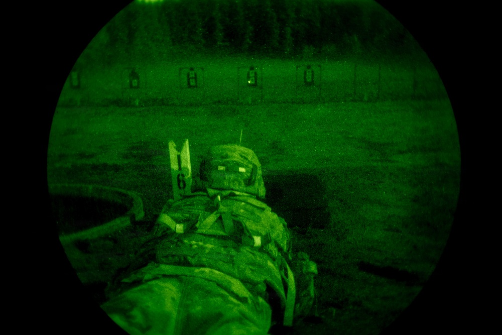 555th Engineering Brigade night fire familiarization