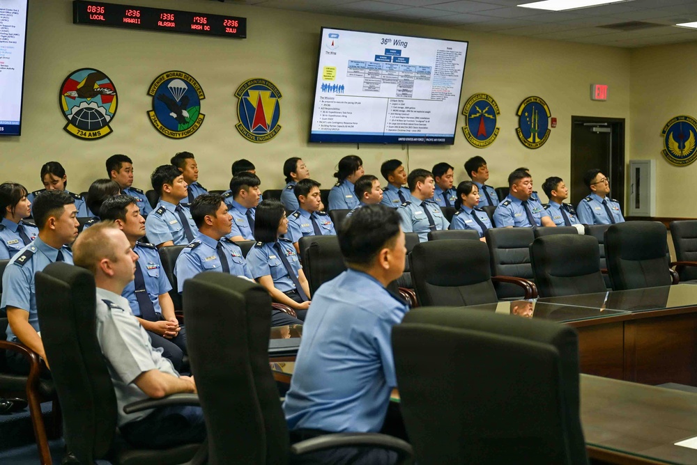 ROKAF Air University students tour Andersen AFB