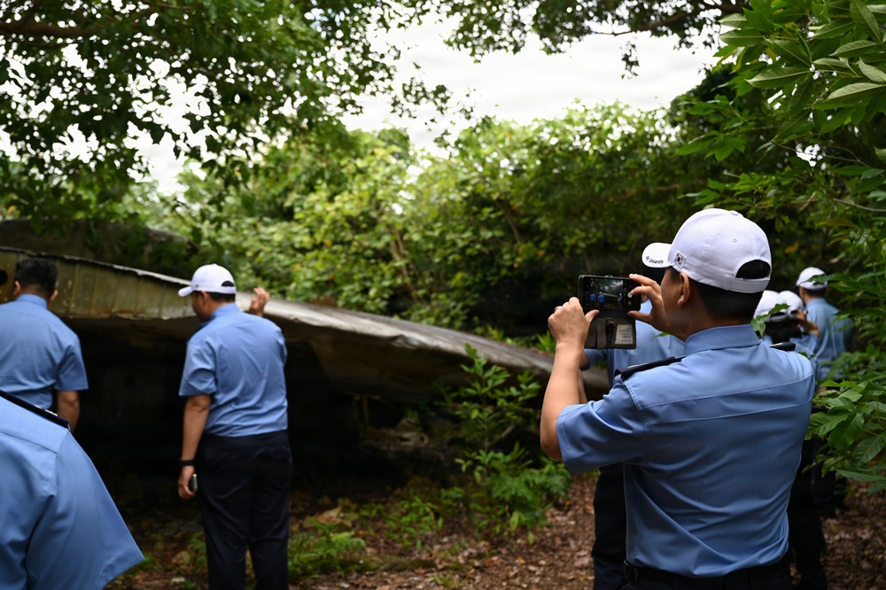 ROKAF Air University students tour Andersen AFB