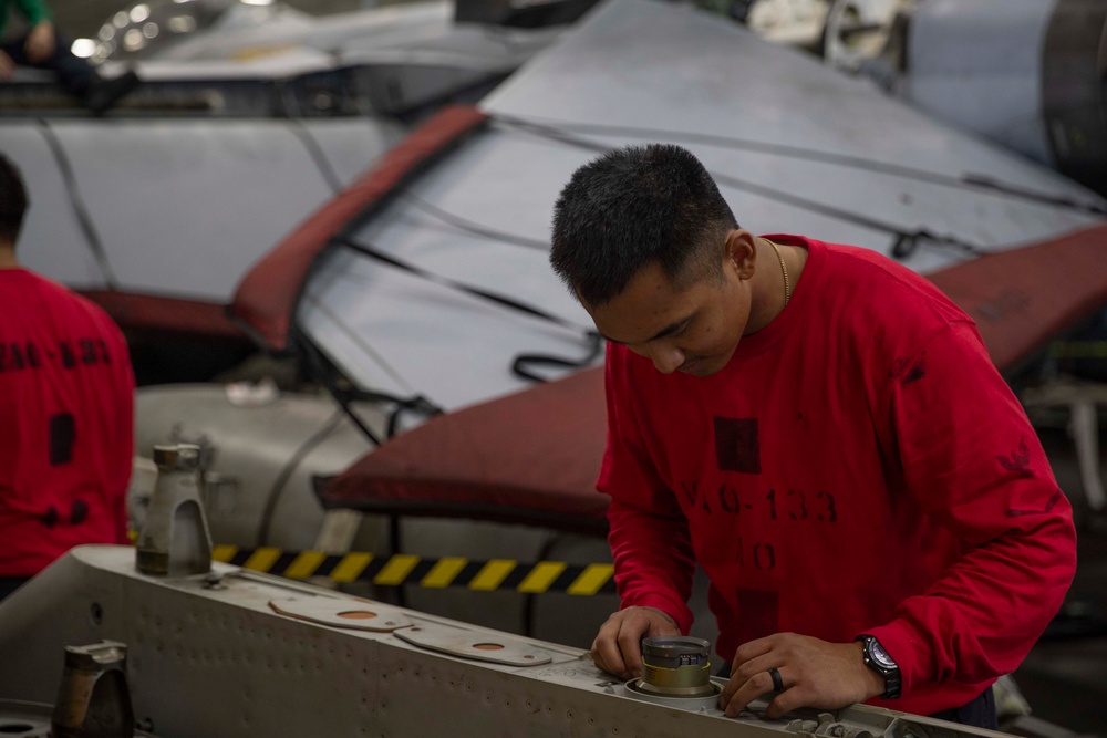 USS Abraham Lincoln conducts routine operations.