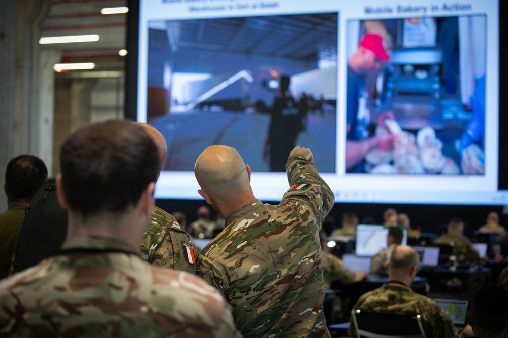 Humanitarian aid operations inside the Civil-Military Coordination Center