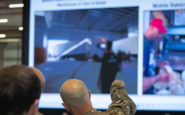 Humanitarian aid operations inside the Civil-Military Coordination Center