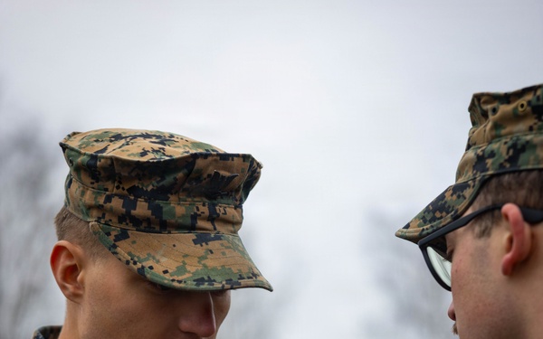 Two U.S. Navy Sailors awarded Fleet Marine Force pin and two Marines promote to Corporal while deployed