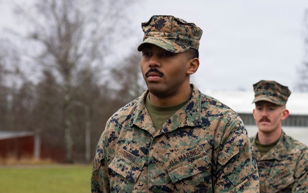 Two U.S. Navy Sailors awarded Fleet Marine Force pin and two Marines promote to Corporal while deployed