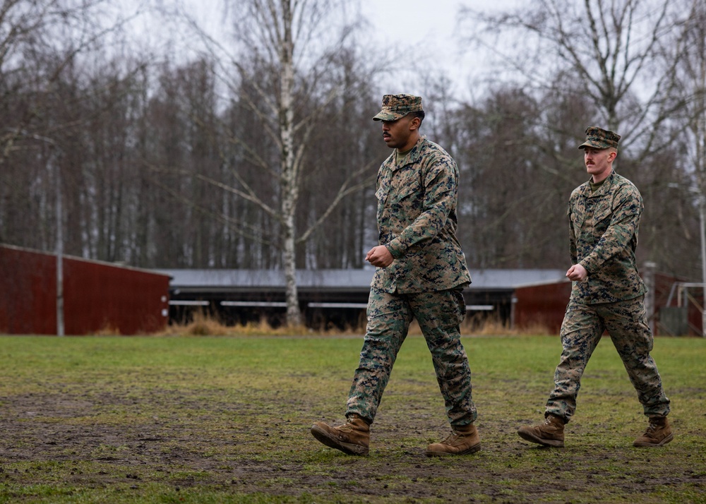 Two U.S. Navy Sailors awarded Fleet Marine Force pin and two Marines promote to Corporal while deployed
