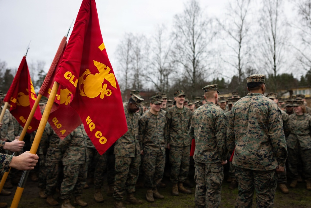 Two U.S. Navy Sailors awarded Fleet Marine Force pin and two Marines promote to Corporal while deployed