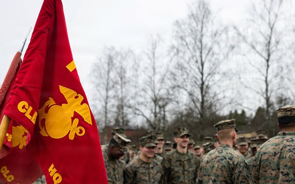 Two U.S. Navy Sailors awarded Fleet Marine Force pin and two Marines promote to Corporal while deployed