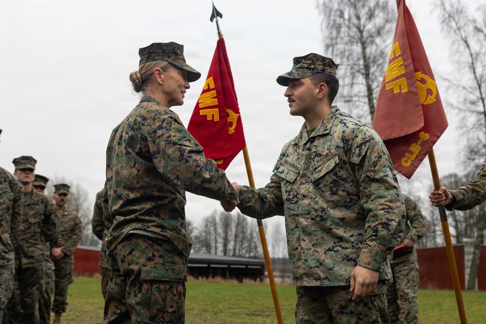 2nd MLG Commanding General visits Marines deployed in the Baltic Sea Region