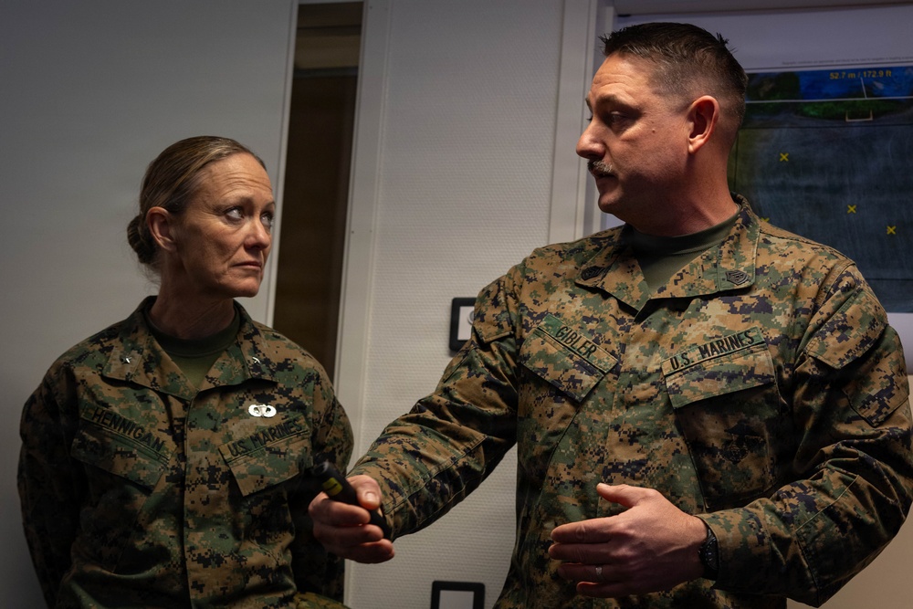 2nd MLG Commanding General visits Marines deployed in the Baltic Sea Region