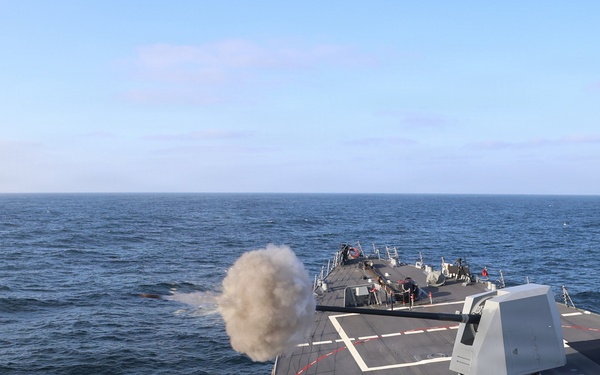 USS Paul Ignatius (DDG 117) Conducts a Naval Surface Firing Support Exercise