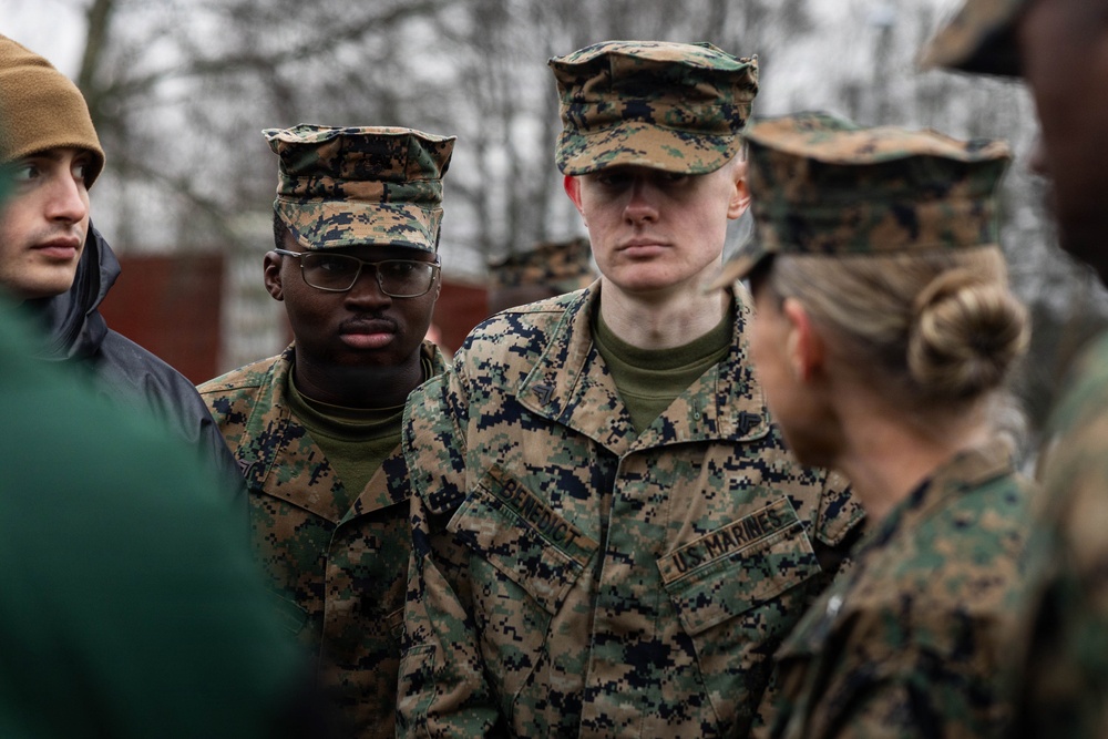 2nd MLG Commanding General visits Marines deployed in the Baltic Sea Region