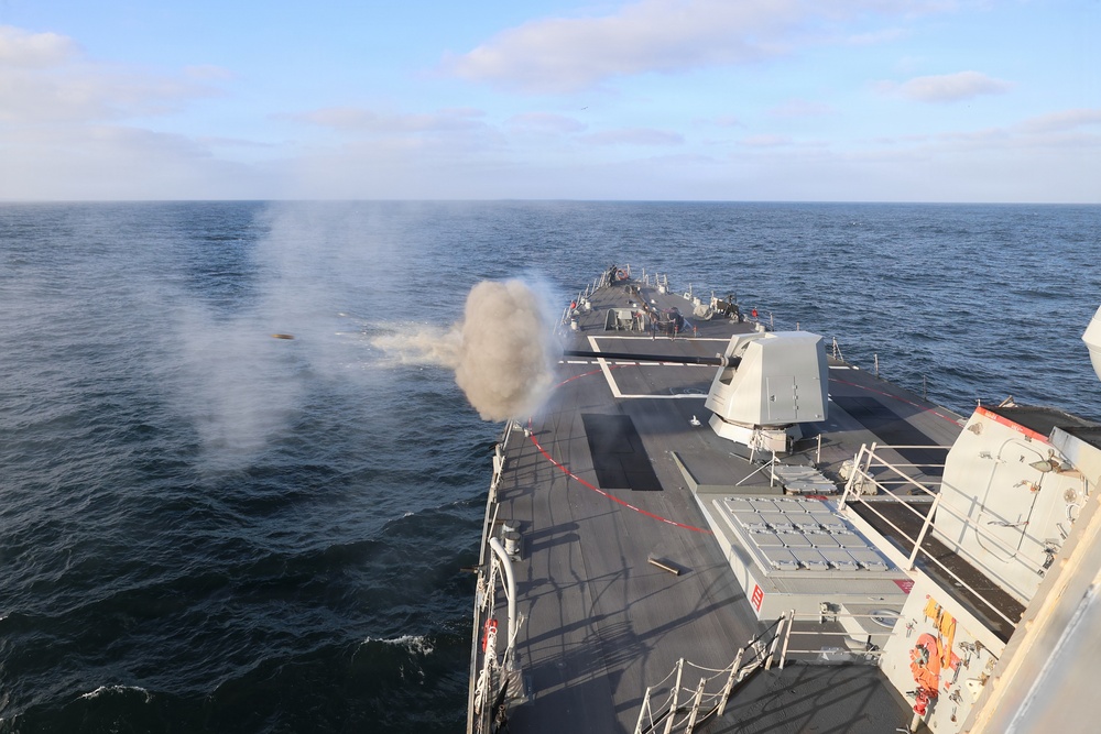 USS Paul Ignatius (DDG 117) Conducts a Naval Surface Firing Support Exercise