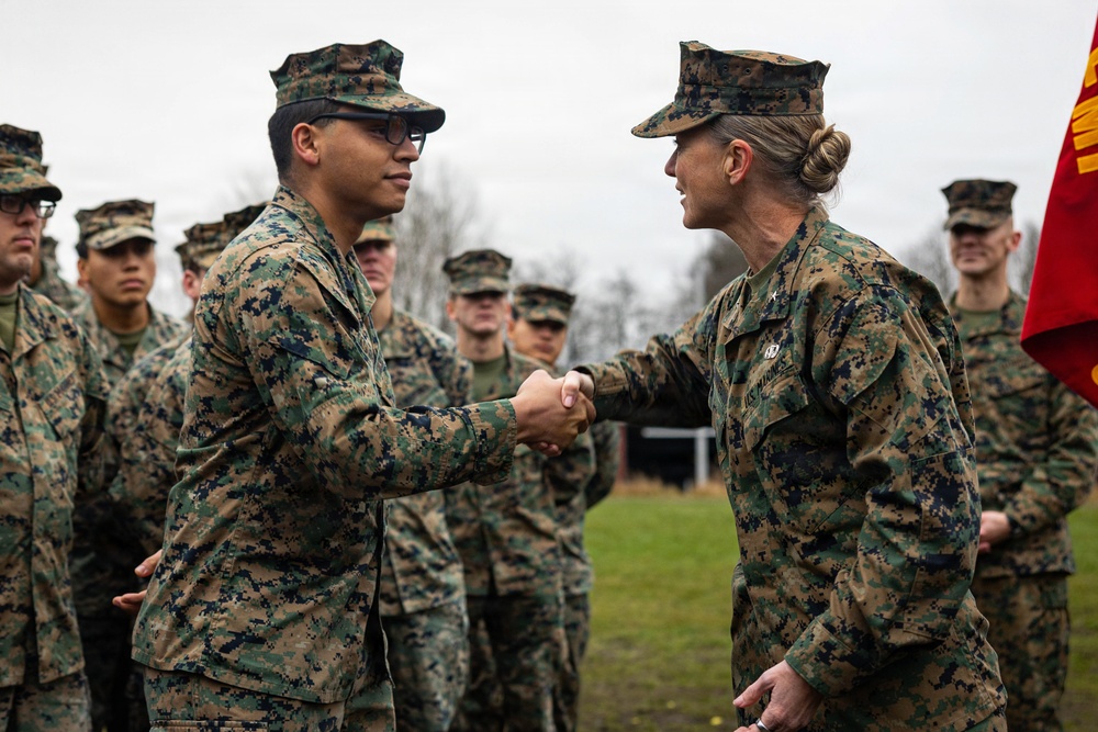 2nd MLG Commanding General visits Marines deployed in the Baltic Sea Region
