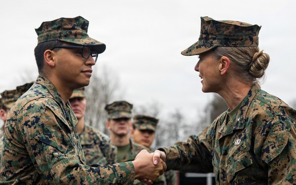 2nd MLG Commanding General visits Marines deployed in the Baltic Sea Region