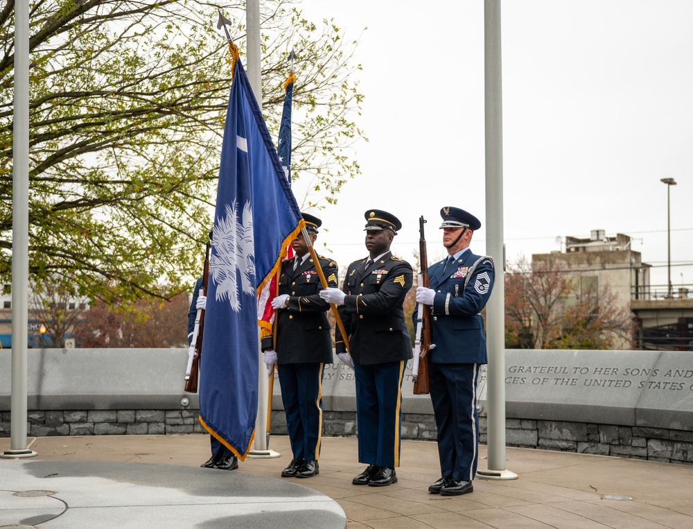 South Carolina National Guard participates in wreath laying ceremony in honor of fallen service members