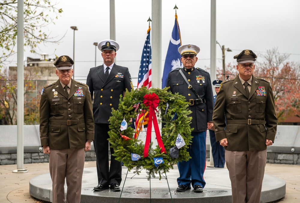 South Carolina National Guard participates in wreath laying ceremony in honor of fallen service members