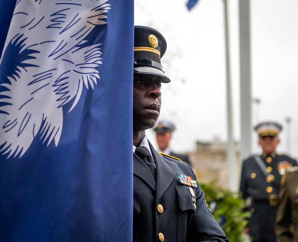 South Carolina National Guard participates in wreath laying ceremony in honor of fallen service members