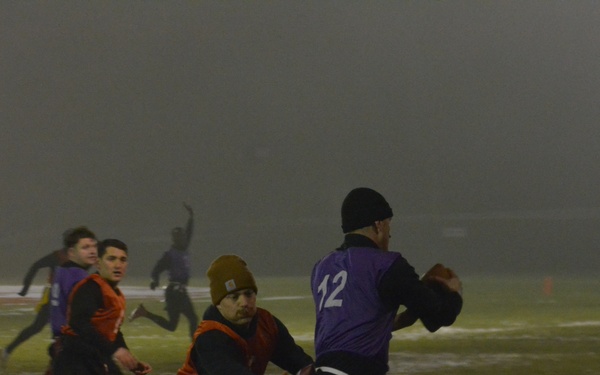 Flagging someone down